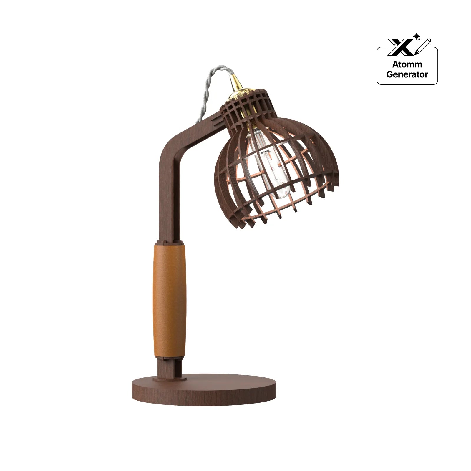 Dome cage table lamp diy kit 10