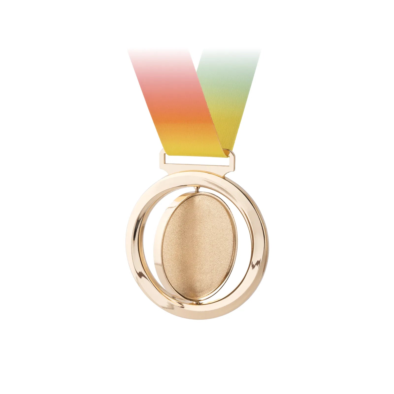 Double layer spinning metal medal 01
