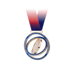 Double layer spinning metal medal 04 medium