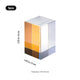 Double-Sided Iridescent Rectangular K9 Crystal