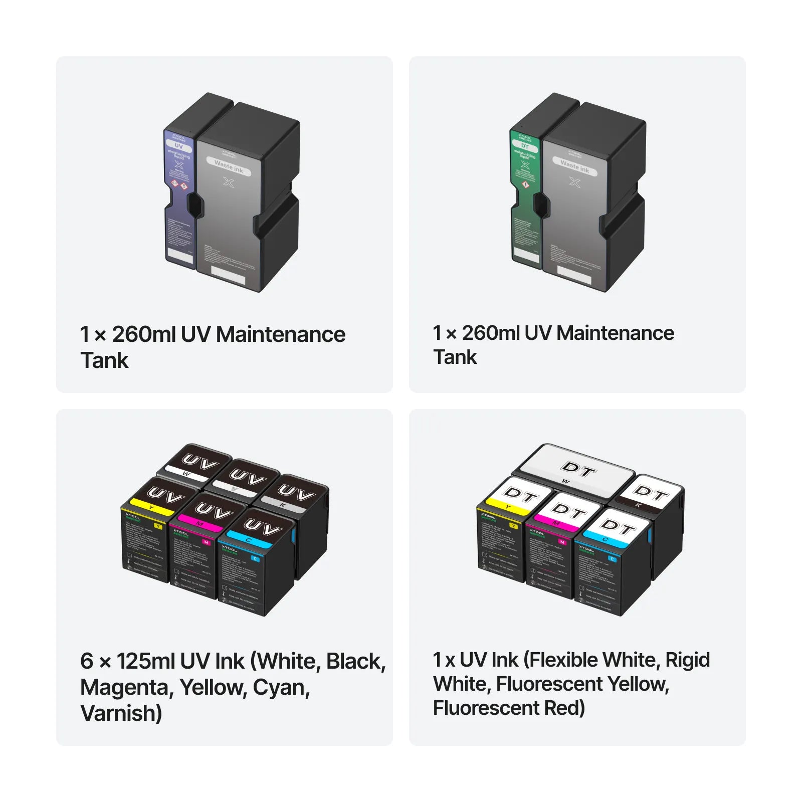 Essential ink set for  uv and dt o1 omni printer 02