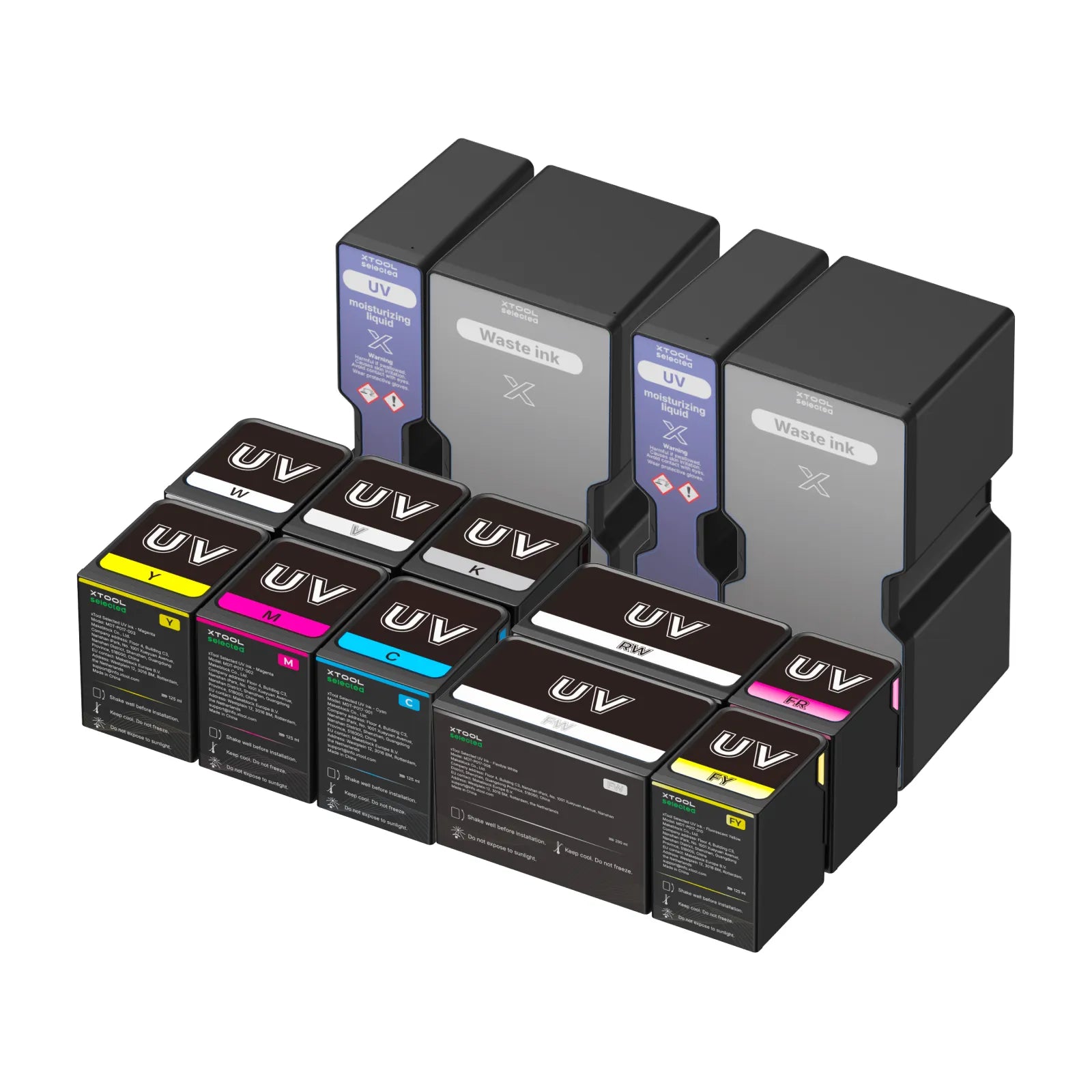 Essential ink set for dual uv o1 omni printer 01