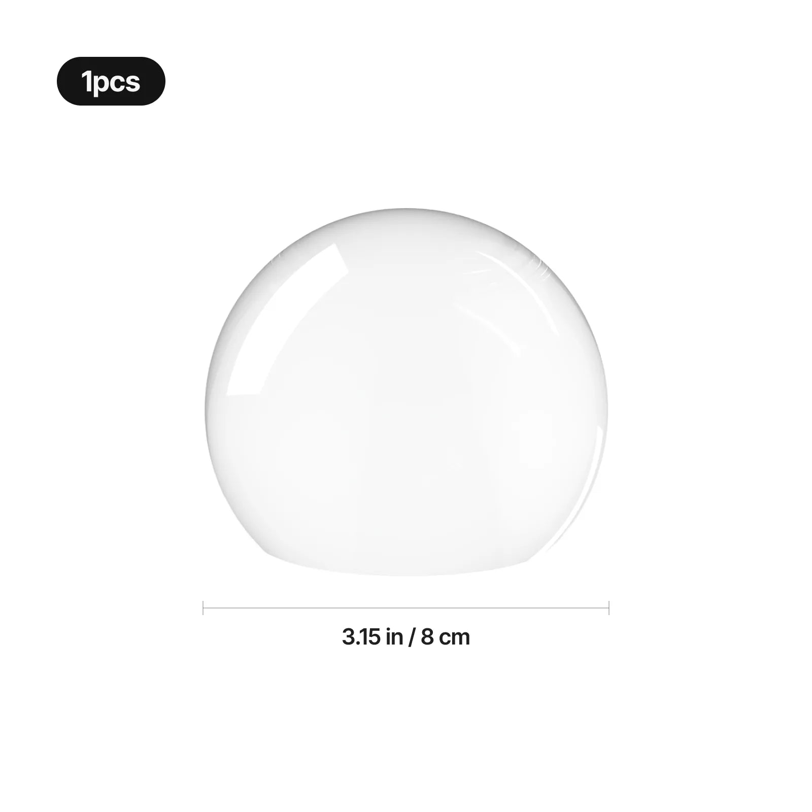 Flat bottom k9 crystal ball 02