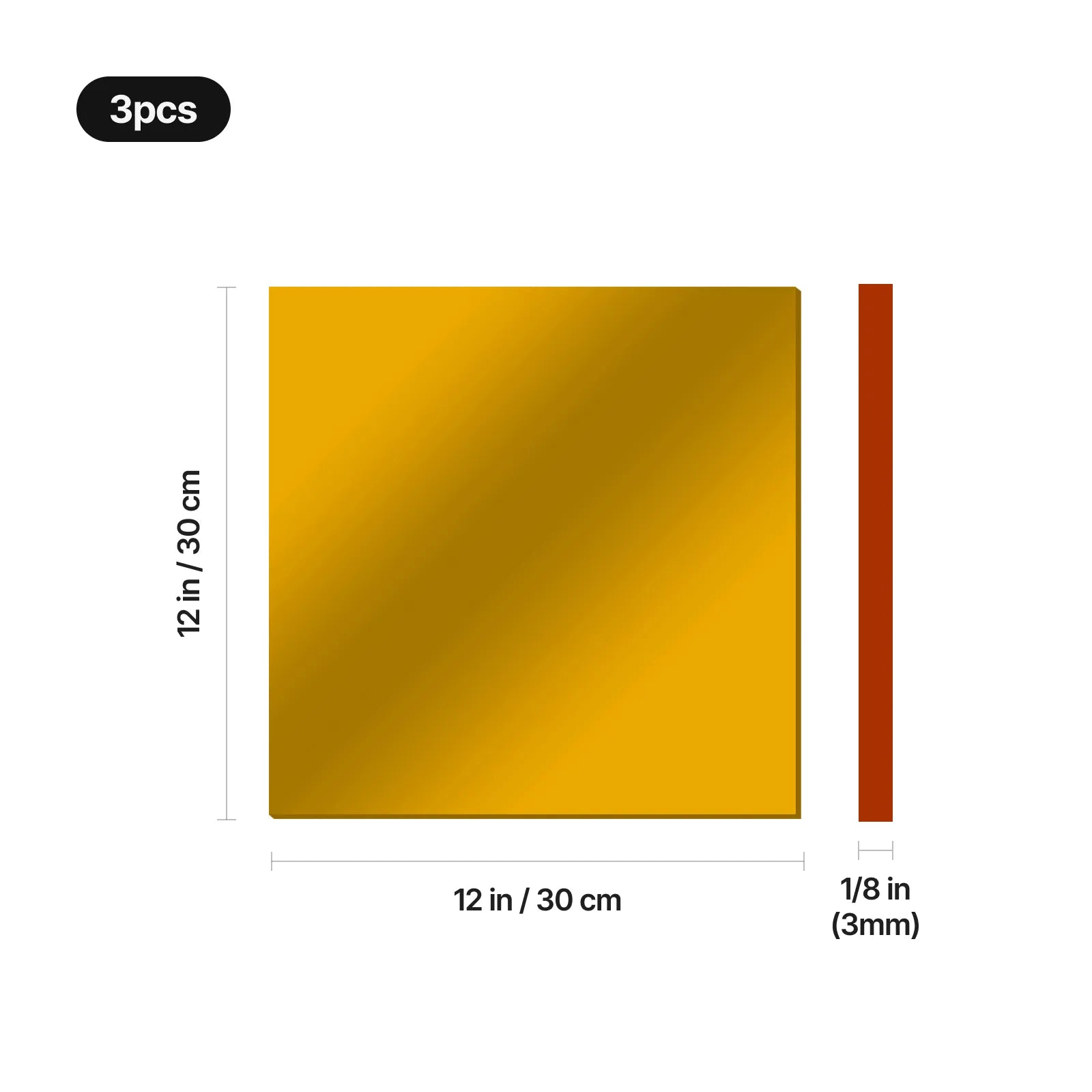 Gold mirror acrylic sheet 03