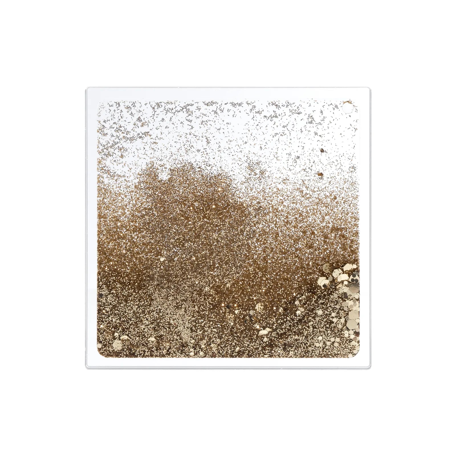Gold quicksand acrylic fridge magnet 01