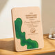 Layered Wooden Award Plaque