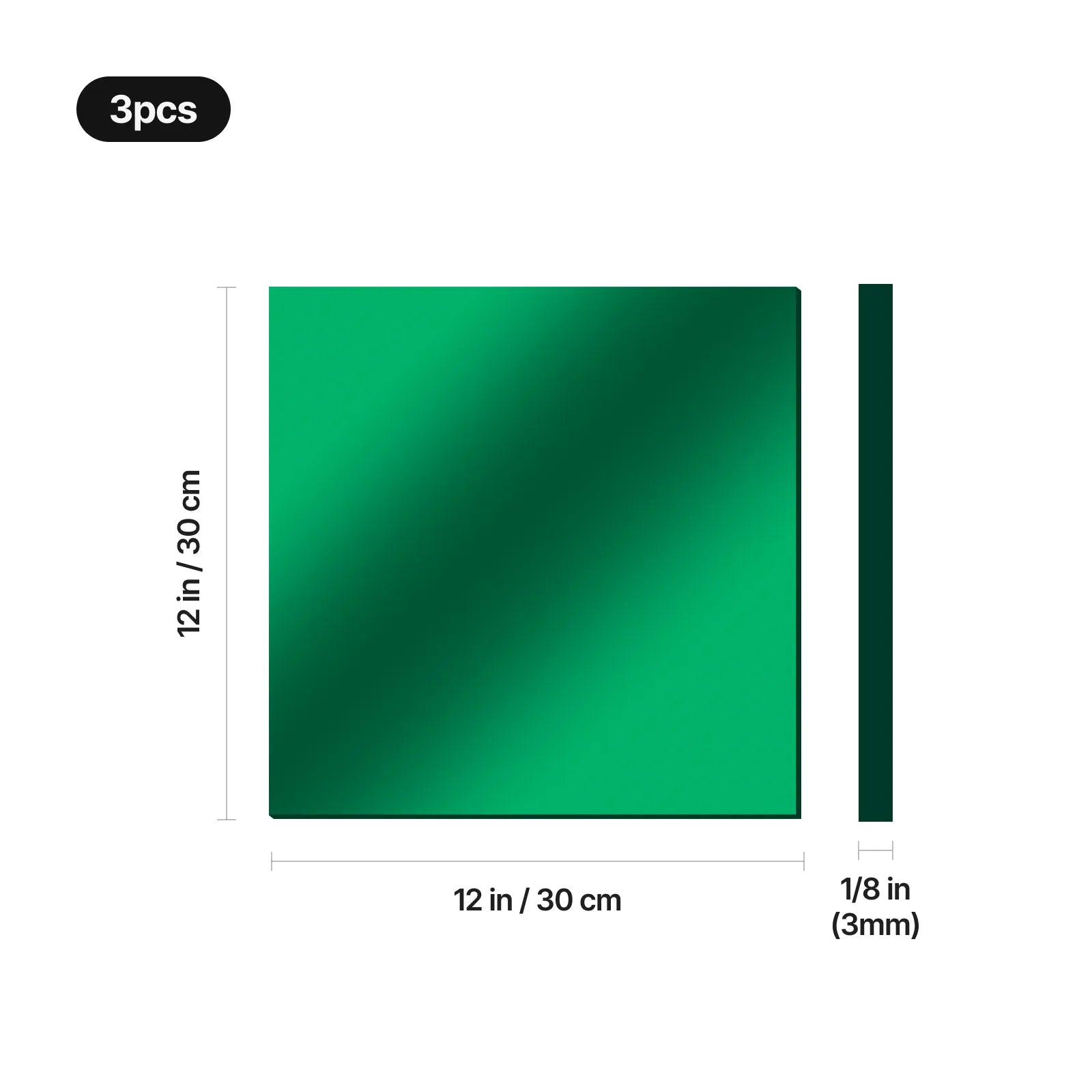 Green mirror acrylic sheet 03