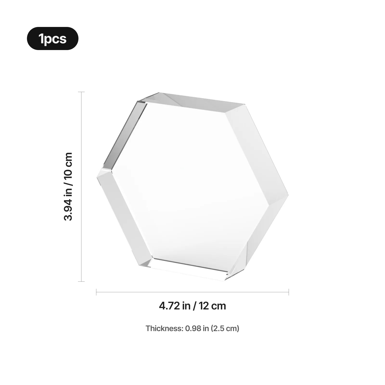 Hexagon k9 crystal 02