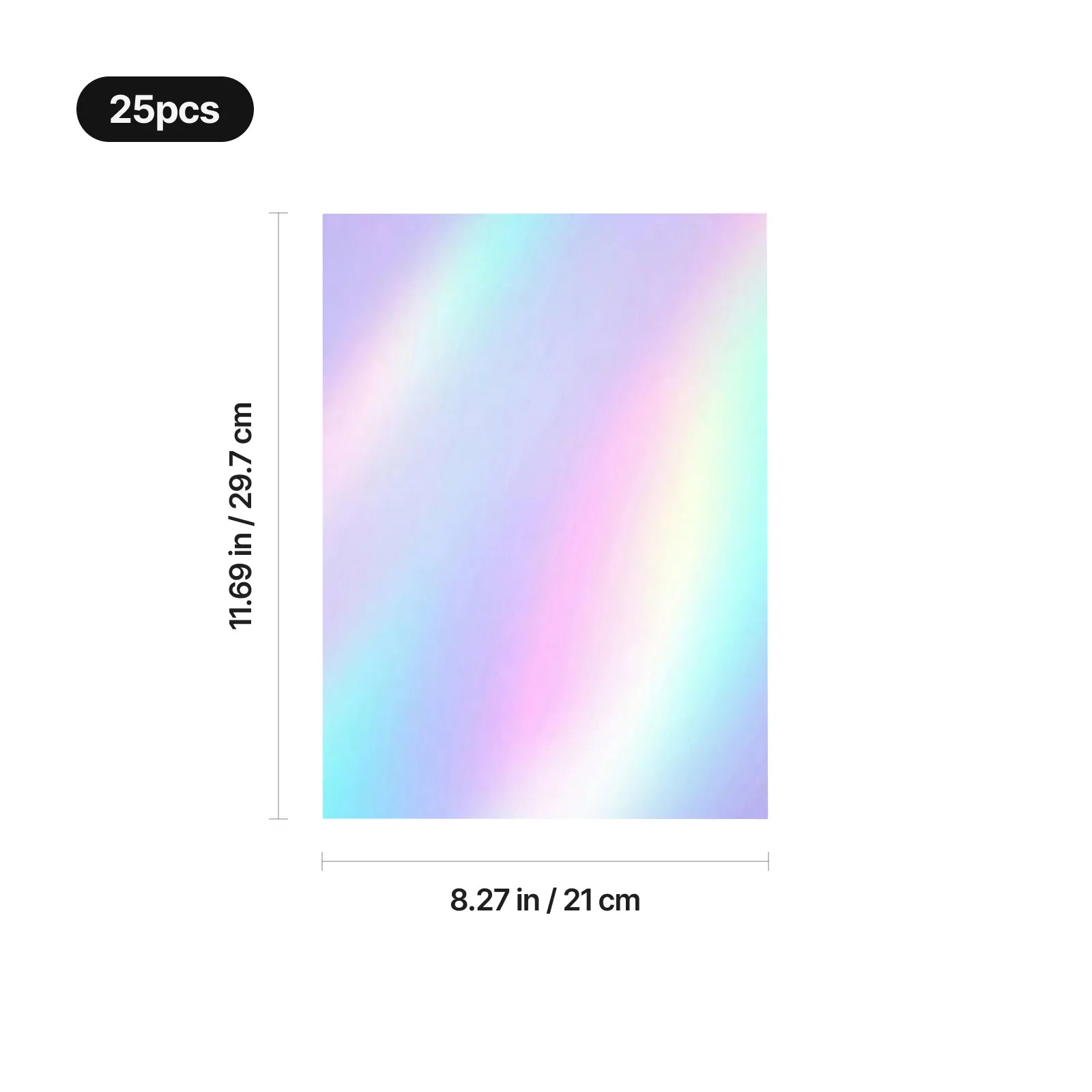 Holographic inkjet sticker paper 25pcs 03