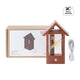 xTool Selected House-Shaped Sapele Wood LED Light Base for K9 Rectangle Crystal