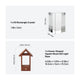 xTool Selected House-Shaped Sapele Wood LED Light Base for K9 Rectangle Crystal