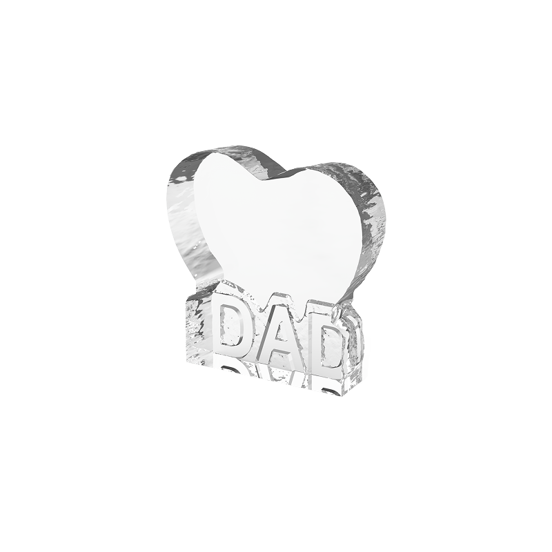 Ice edge heart shaped dad k9 crystal 02