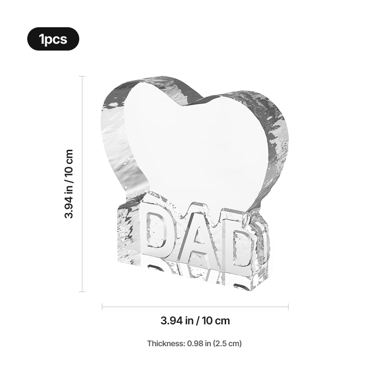 Ice edge heart shaped dad k9 crystal 04