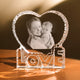xTool Selected Ice Edge Heart-Shaped LOVE K9 Crystal