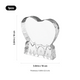 Ice Edge Heart-Shaped MOM K9 Crystal