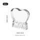 Ice Edge Heart-Shaped MOM K9 Crystal
