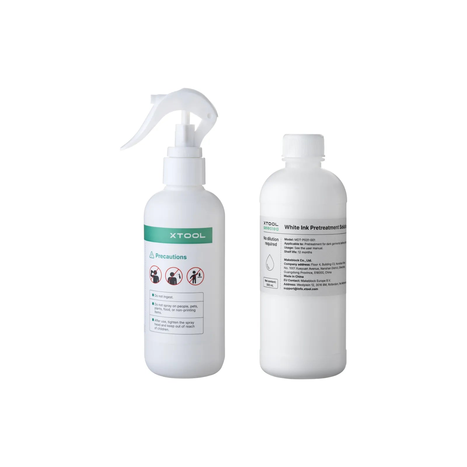 Ink pretreatment solution for white ink 01
