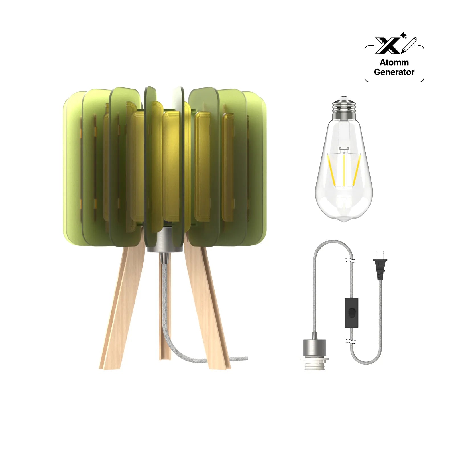 Layered acrylic diy lamp hardware kit 01