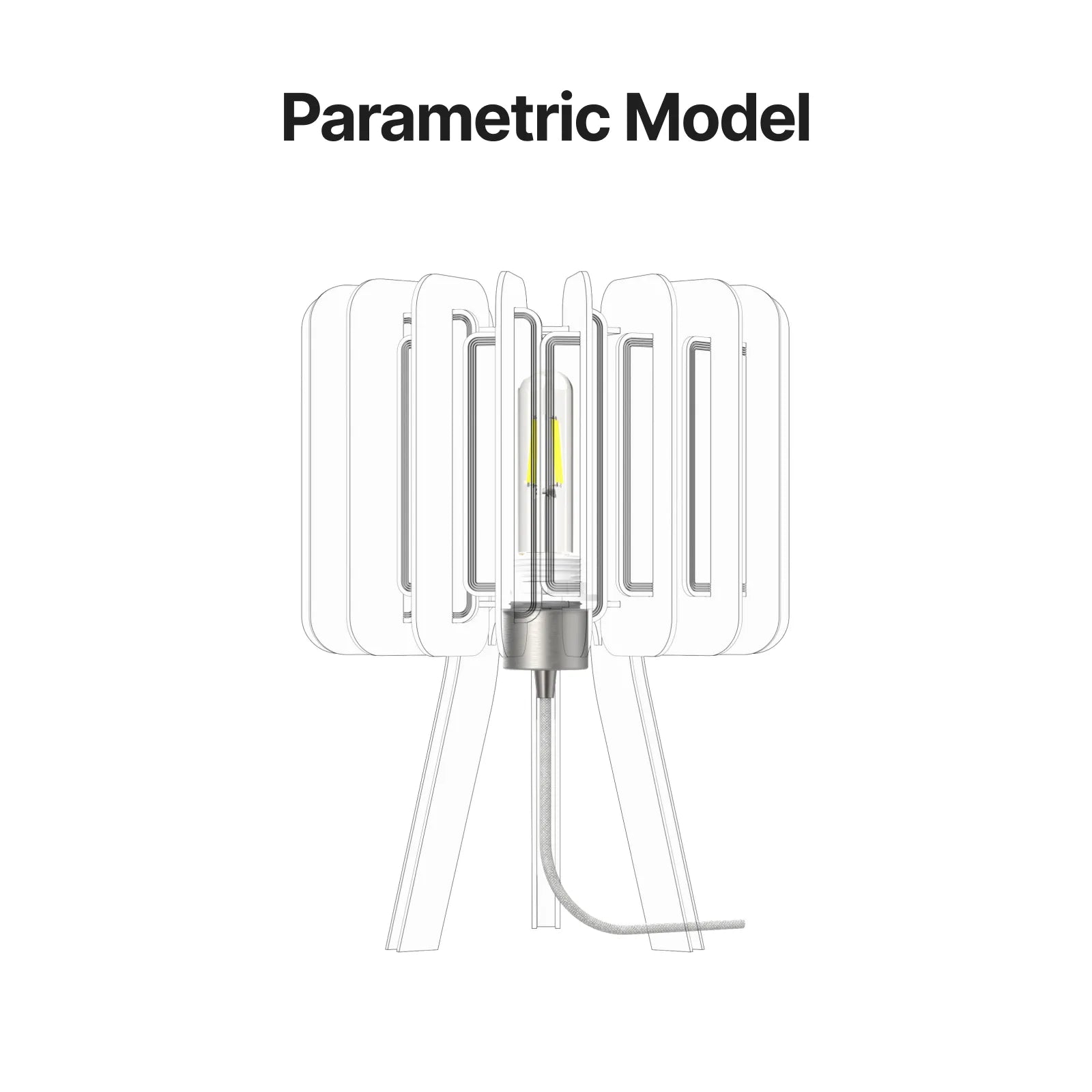 Layered acrylic diy lamp hardware kit 02