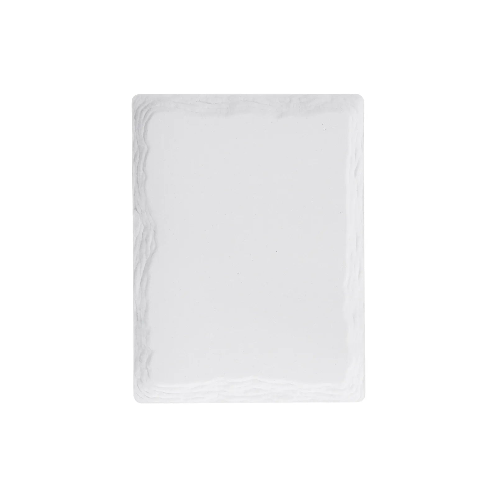 Layered deckled edge ceramic fridge magnet 01