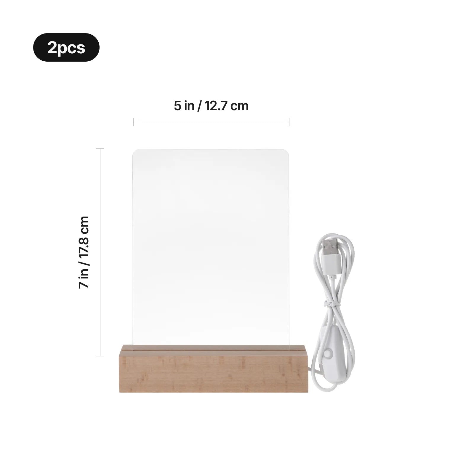 Led acrylic sublimation photo frame 02