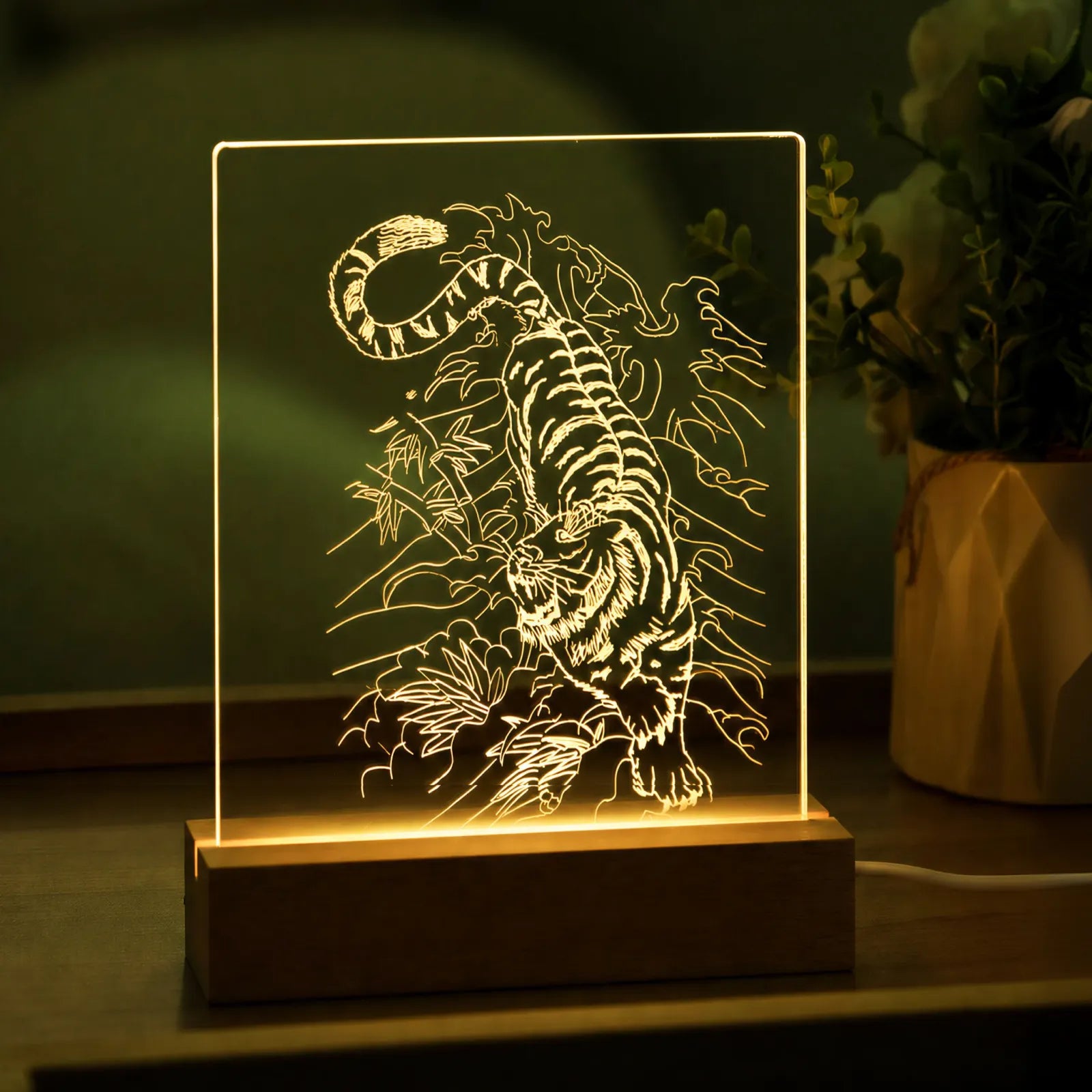 Led acrylic sublimation photo frame 03