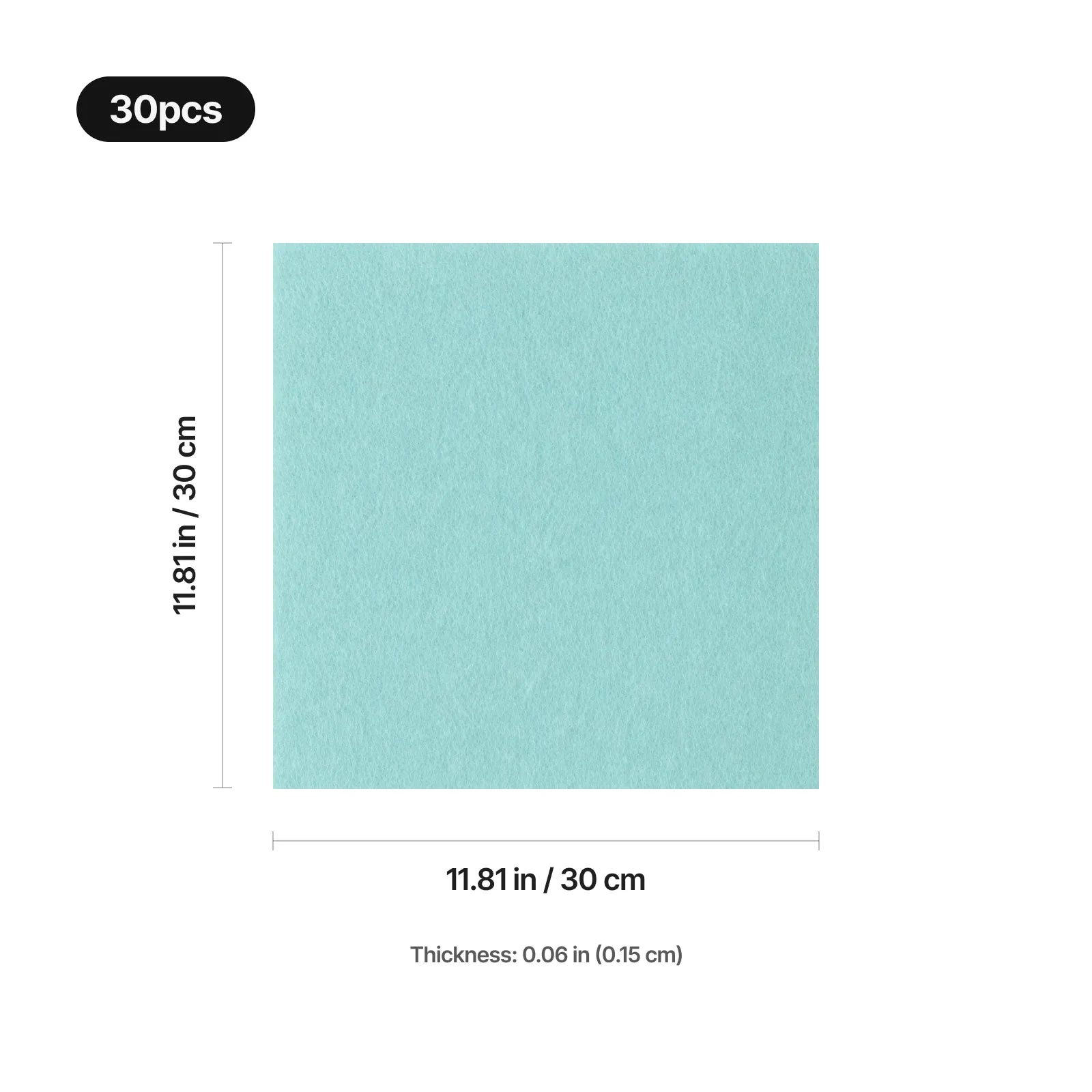 Light colored felt set 30pcs 03