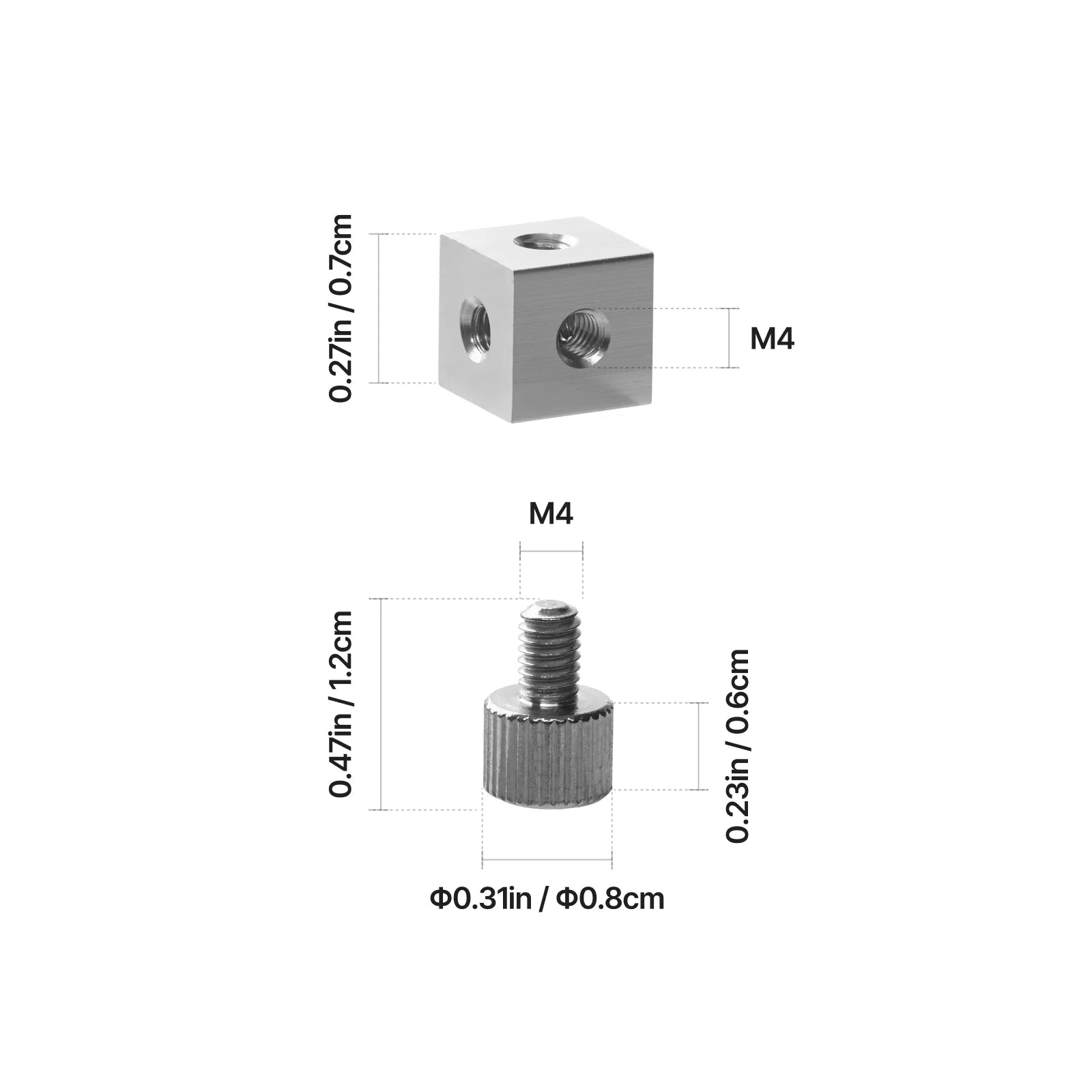 Luminum positioning block connector kit 03