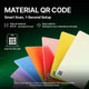 Colored Glass and Aluminum Alloy Trophy with Base (1pcs)