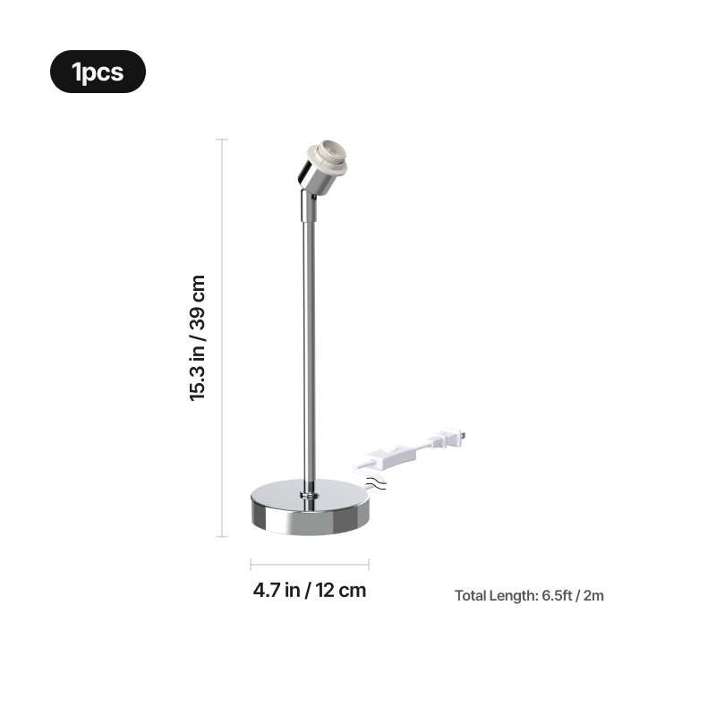 Metal adjustable table lamp base 01