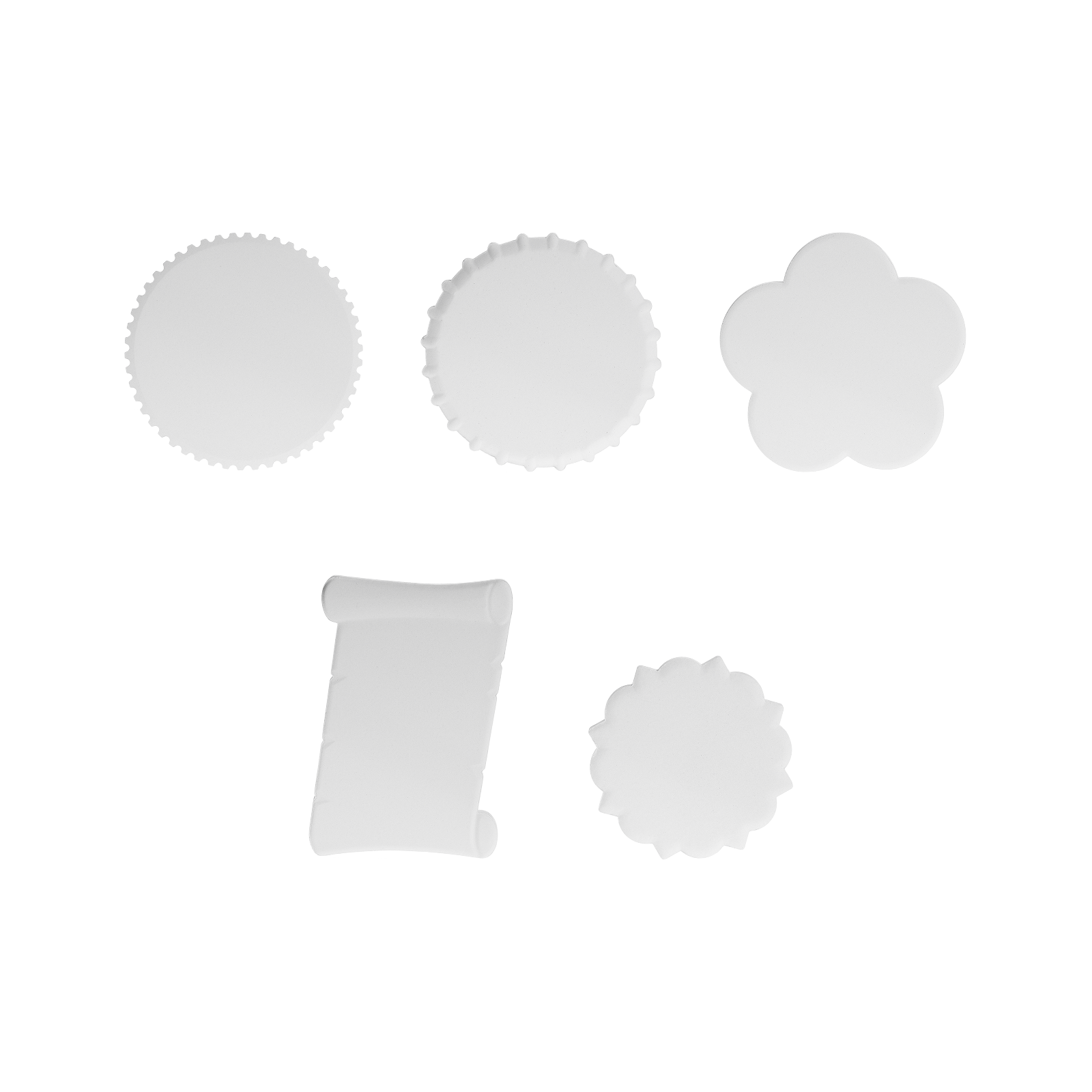 Mixed shape ceramic fridge magnet 02