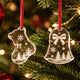 Mixed-Shape Christmas Glass Ornament (4pcs)