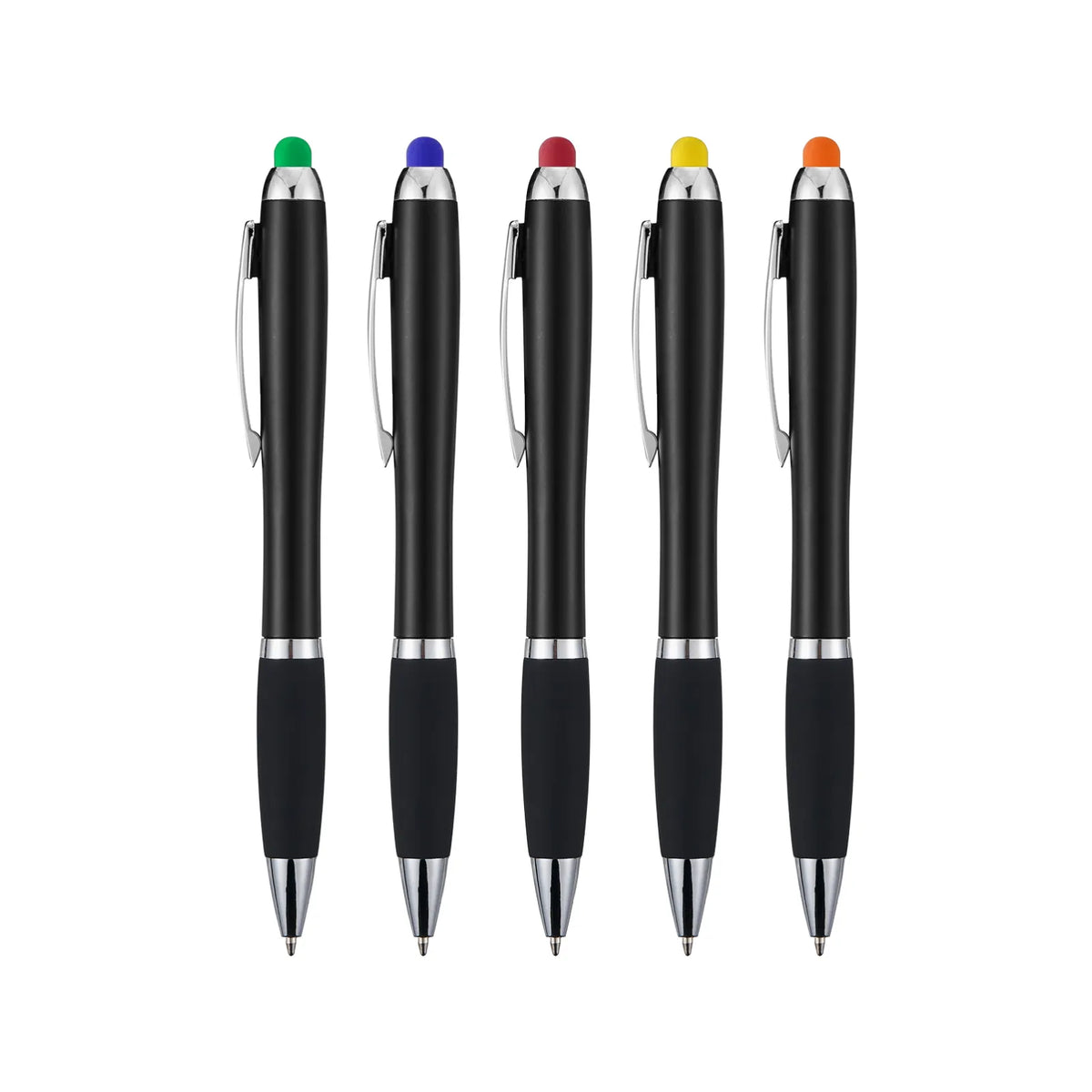 Stylus Ballpoint Pens with Multicolored LED Lights (10pcs)