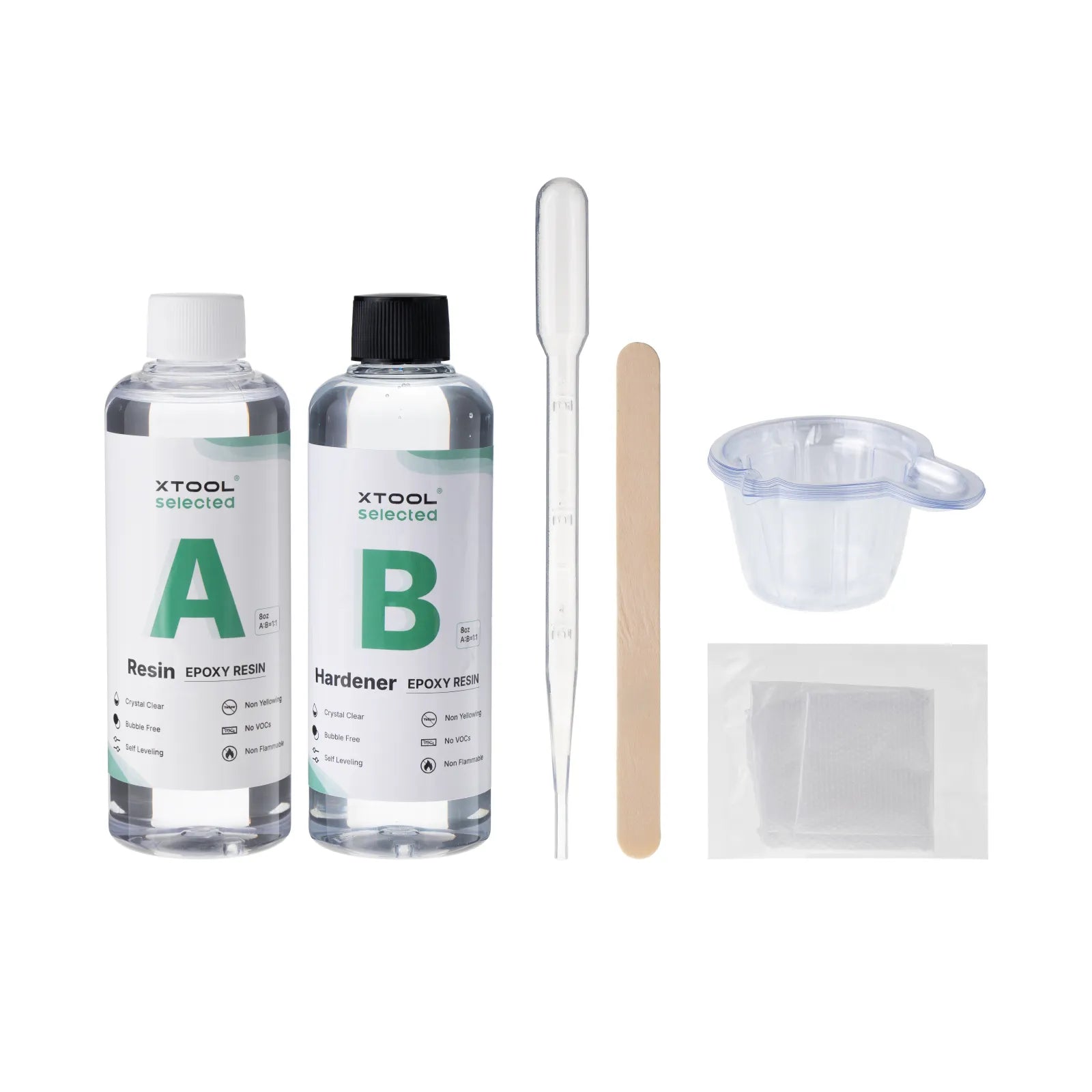 Mk shangjiatu  qitaleichanpin us pc crystal clear epoxy resin 1 1 ratio kit 2 x 8oz bottles 01 5787 1240