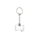 Multicolored LED Bone-Shaped K5 Crystal Keychain (5pcs)