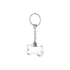 Multicolored led bone shaped k5 crystal keychain 5pcs 02 medium