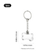 Multicolored LED Bone-Shaped K5 Crystal Keychain (5pcs)