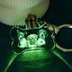 Multicolored LED Bone-Shaped K5 Crystal Keychain (5pcs)