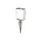 Rectangular Beveled-Edge K9 Crystal with Stainless Steel Wine Stopper (2pcs)
