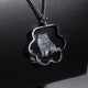 Paw-Shaped K5 Crystal Necklace (2pcs)