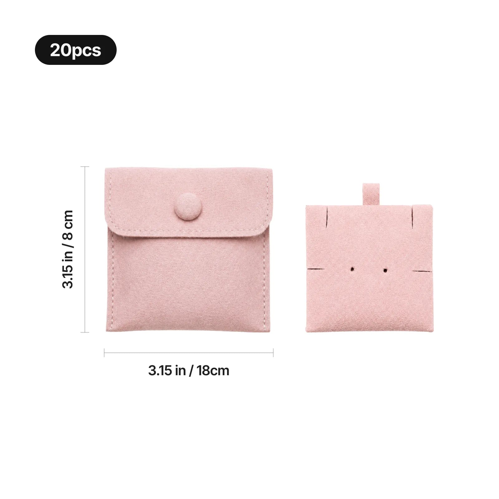 Pink pu jewelry bag with insert 20pcs 04