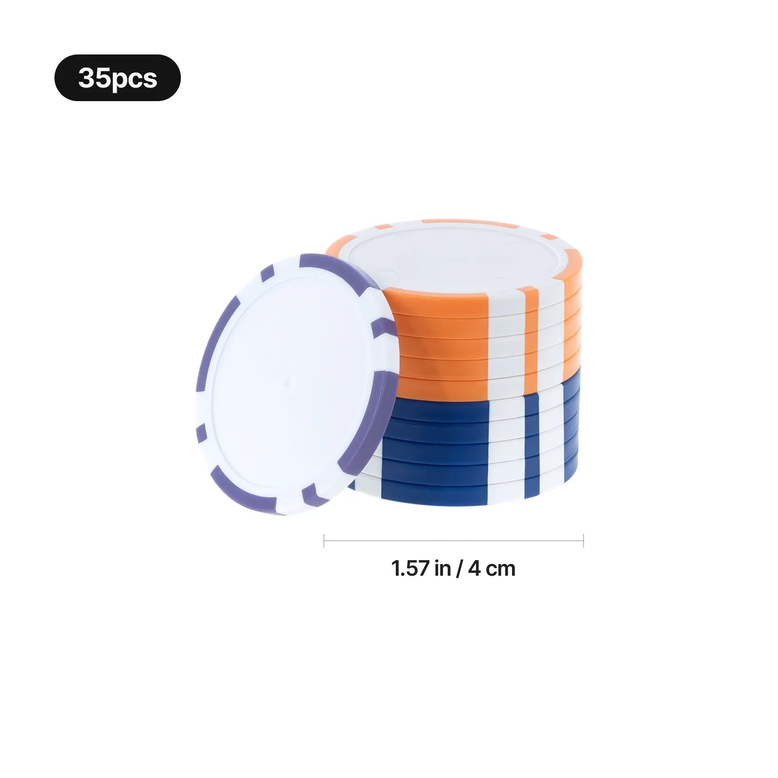 Plastic poker chip 35pcs 02