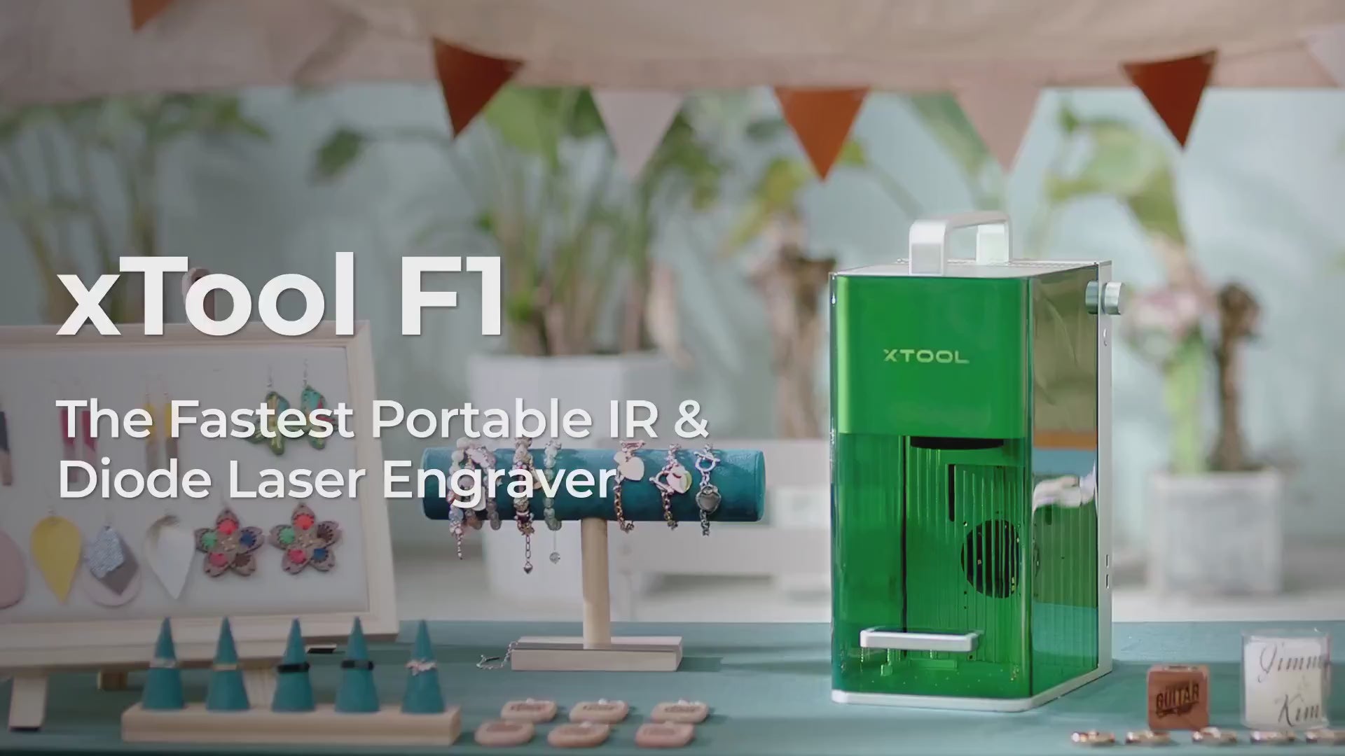xTool F1 - Fastest Portable Laser Engraver with  IR + Diode Laser