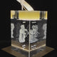 Rectangular K9 Crystal Candle Holder (1pcs)