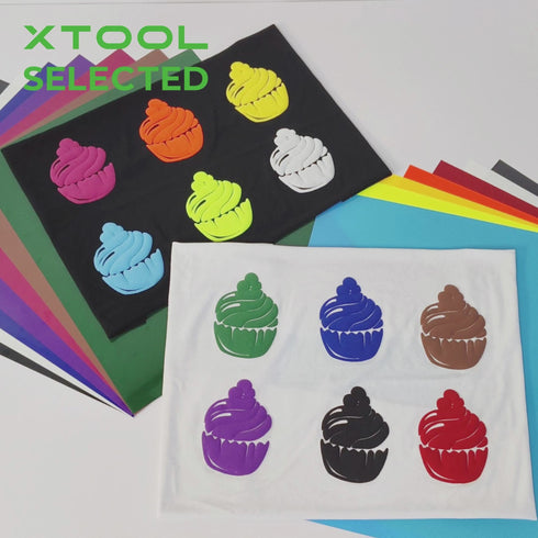  xTool Puff Vinyl Heat Transfer 3D - 14 Sheets 12x 10