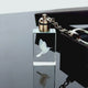 3d crystal photo engraved on rectangle crystal keychain