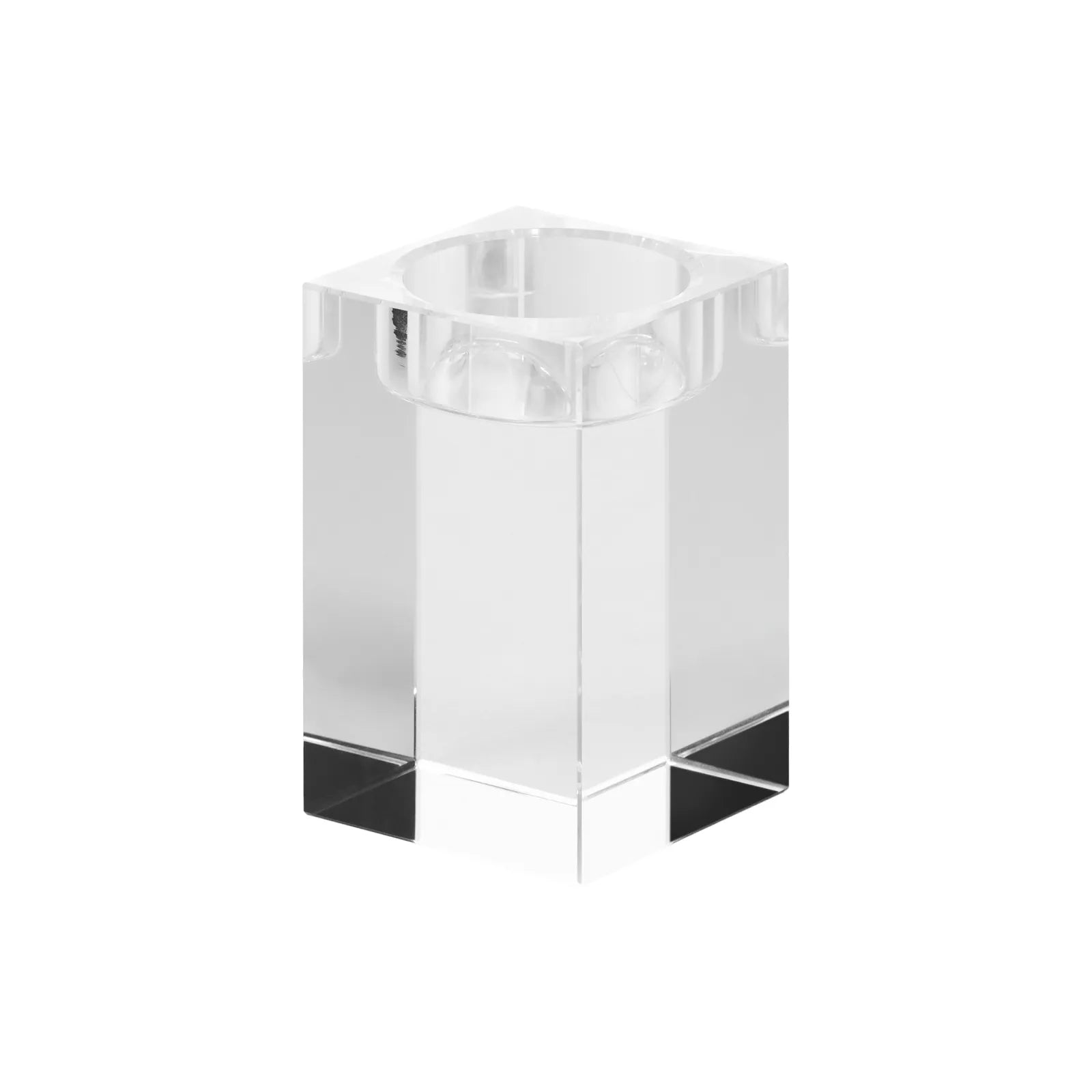 Rectangular k9 crystal candle holder 1pcs 02