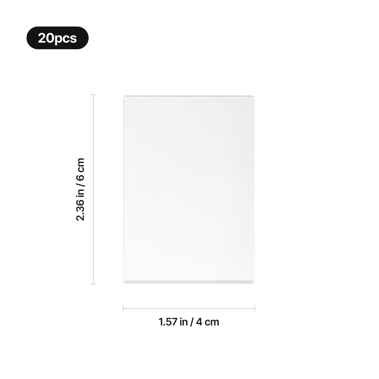 Rectangular acrylic fridge magnet 04