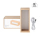 Rectangular Beech Wood 5-Slot LED Shadow Box
