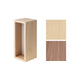 Rectangular Beech Wood 5-Slot LED Shadow Box